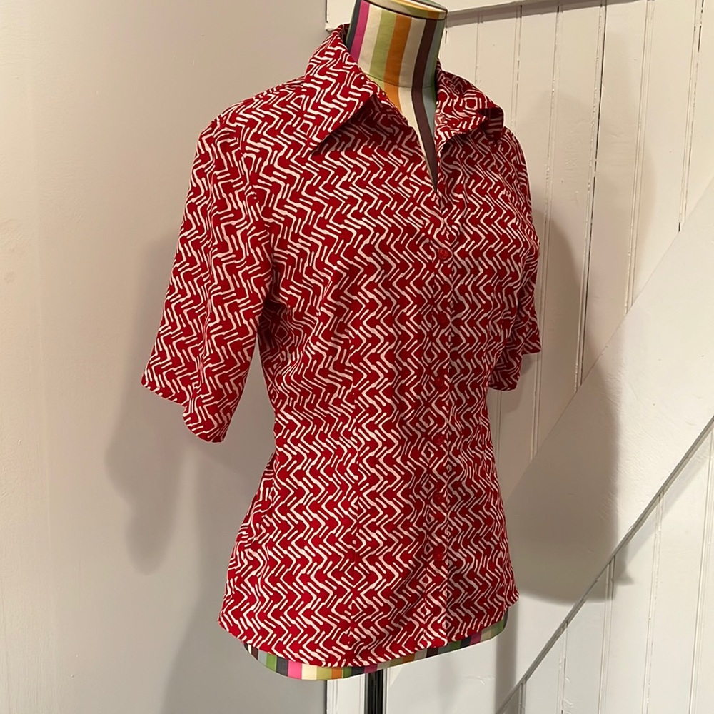 Ninety brand Red Patterned Shirt